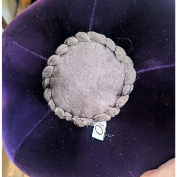 VTG Oi Of San Francisco Fruit Pillow Plush Decor Unique Maximalist Plum Purple - Picture 3 of 3